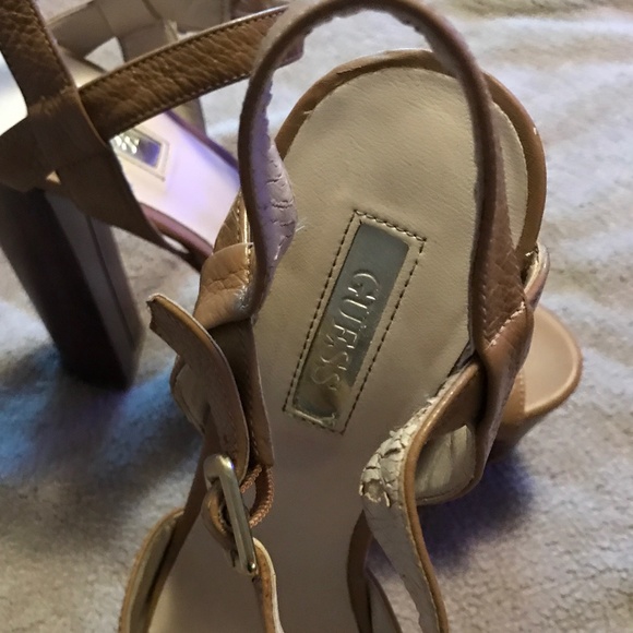 Guess Tan Vintage  heels - Picture 6 of 7
